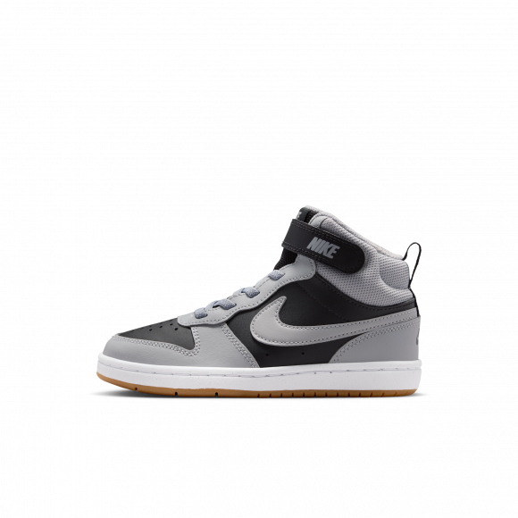 Scarpa Nike Court Borough Mid 2 - Bambino/a - Nero - CD7783-016