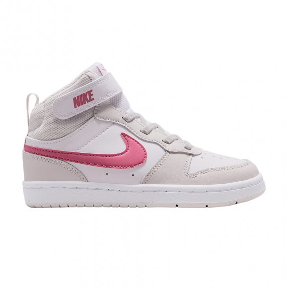 Nike Court Borough Mid 2 PS 'White Vast Grey White Peony' | Kid's Size 3 - CD7783-133