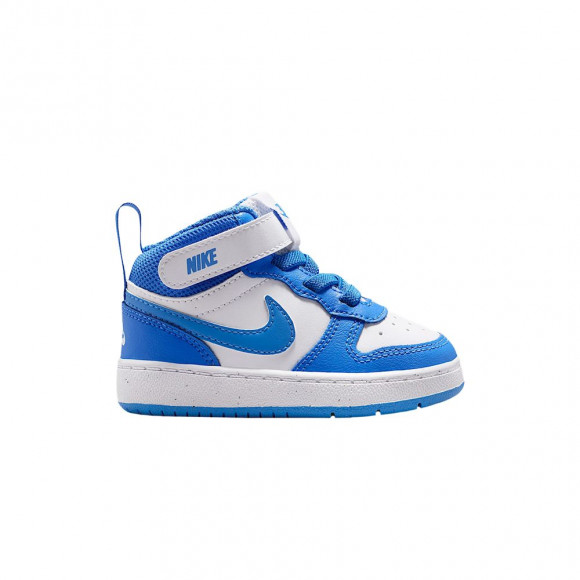 Nike Court Borough Mid 2 TD 'White Blue Crystal White Blue Crystal' | Infant Size 10 - CD7784-134