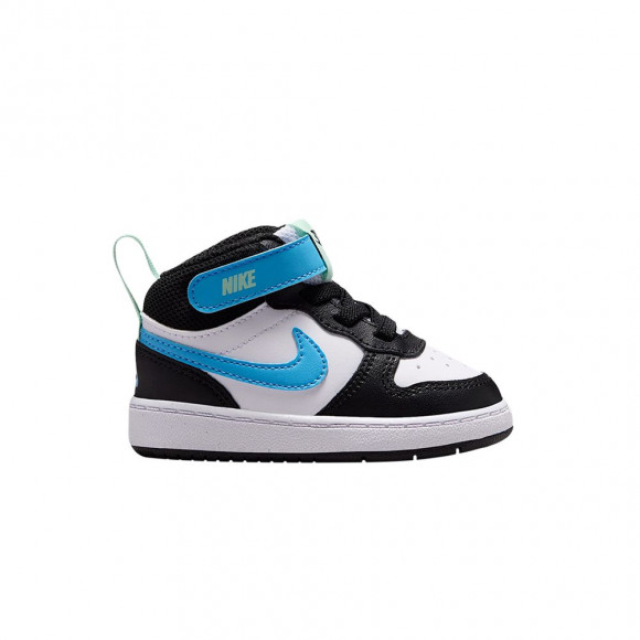Nike Court Borough Mid 2 TD 'White Black Arctic Green' | Infant Size 9 - CD7784-136