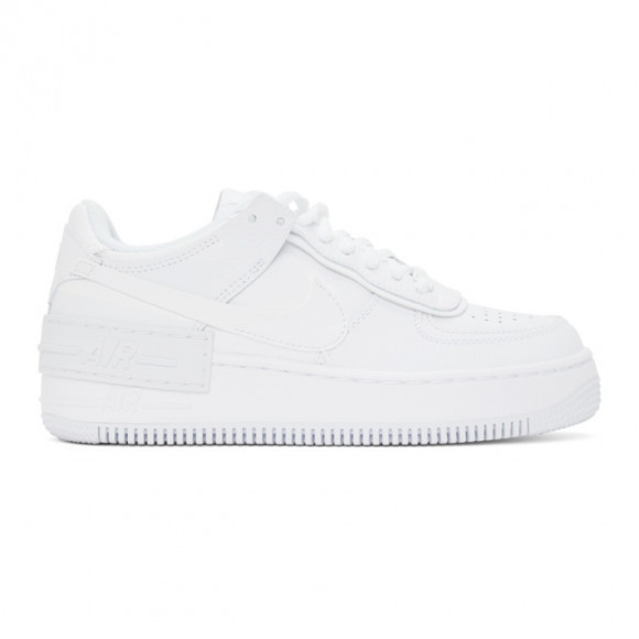 Nike White Air Force 1 Shadow Sneakers 