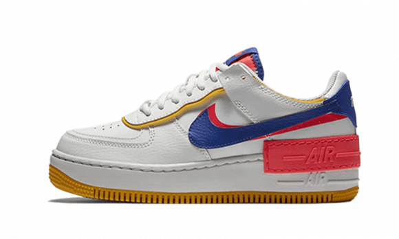 nike air force 1 shadow white red and blue