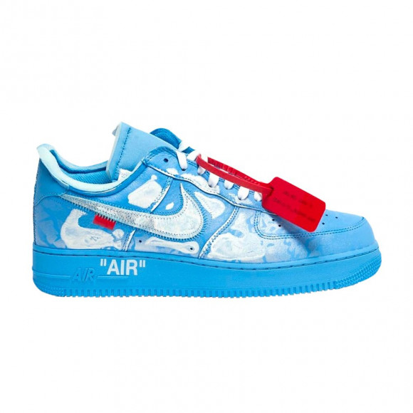Nike Off-White x Cassius Hirst x Air Force 1 Low '07 'MCA' | Blue | Men's Size 6.5 - CI1173-400-CASSIUS-HIRST