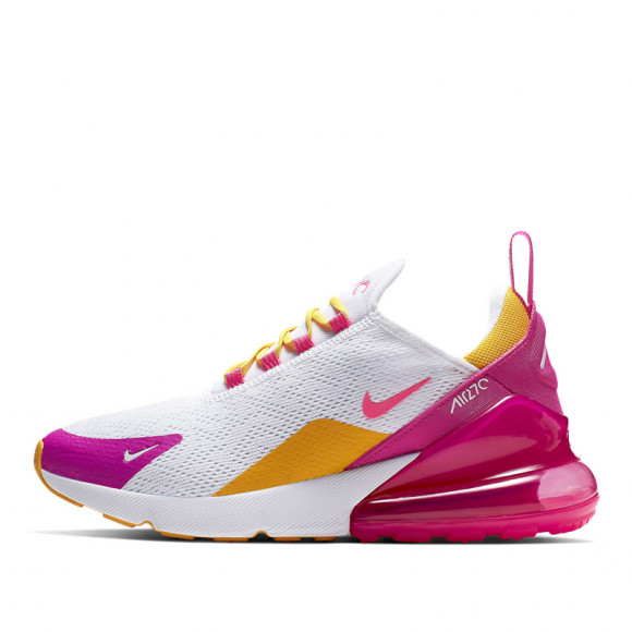 white pink and yellow nike air max 270