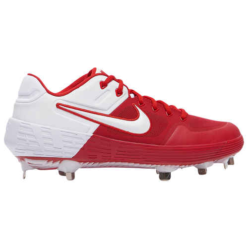 Nike Alpha Huarache Elite 2 Low - Men's Metal Cleats Shoes - University Red  / White / Bright Crimson - CI2226-