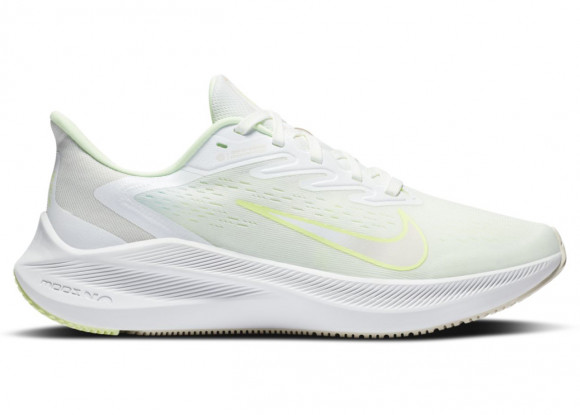 Nike Womens WMNS Zoom Winflo 7 'Barely Volt' Summit White/Barely Volt Marathon Running Shoes/Sneakers CJ0302-100 - CJ0302-100