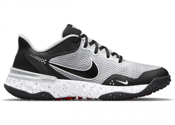 Nike Alpha Huarache Elite 3 Turf - Men's Turf Shoes - Light Smoke Grey / Black / White - CK0748-011