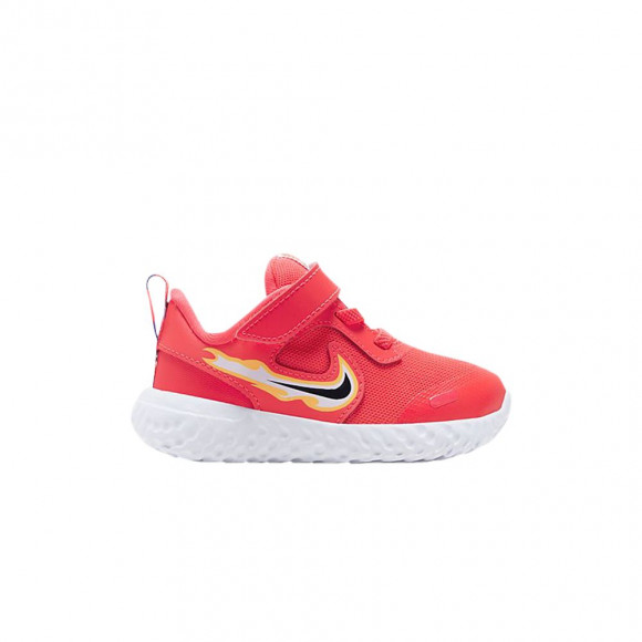 Nike Revolution 5 TD 'Fiery Swoosh' | Pink | Infant Size 5 - CK4551-600