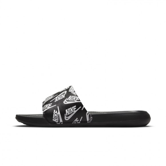 Nike Victori One Slipper met print voor heren - Zwart - CN9678-008