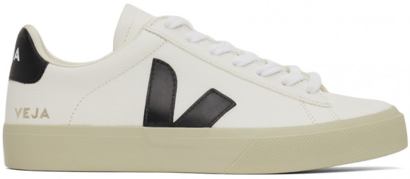 Veja White & Black Leather Campo Sneakers - CP0501537