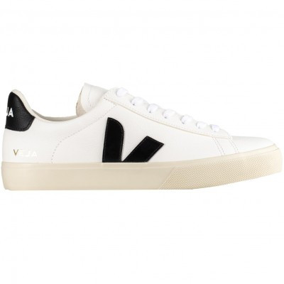 Veja Men's Campo Sneakers in White/Black - CP0501537B