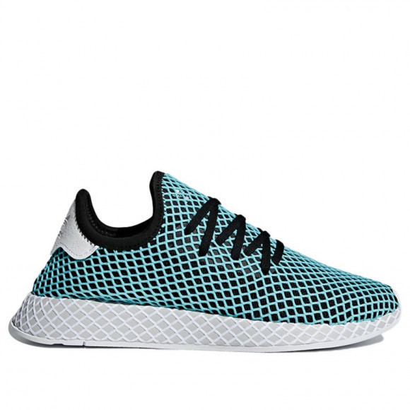 Adidas Parley x Deerupt Runner 'Core Black' Core Black/Core Black/Blue Spirit Marathon Running Shoes/Sneakers CQ2623 - CQ2623