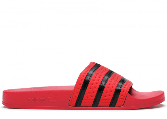adidas Adilette Real Coral Black-Real Coral - CQ3098