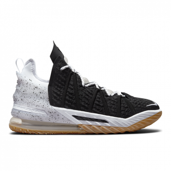 Nike Lebron Xviii, Black/White-Gum Med Brown - CQ9283-007