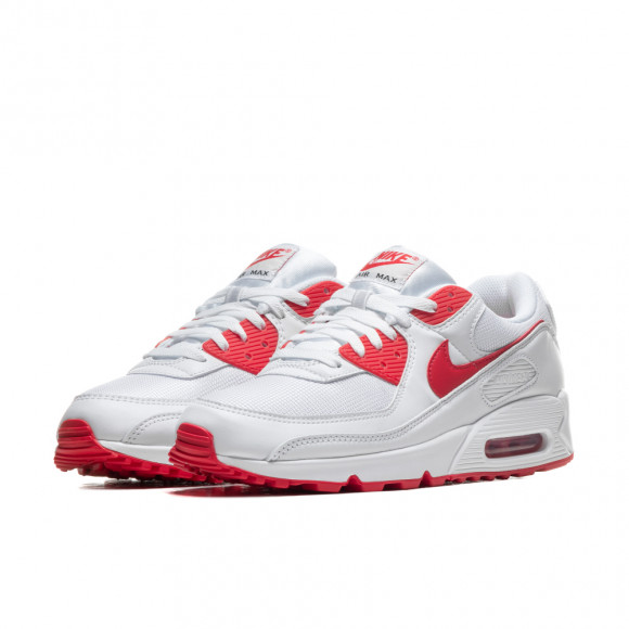 101 - Nike Air Max 90 White/ Hyper Red 