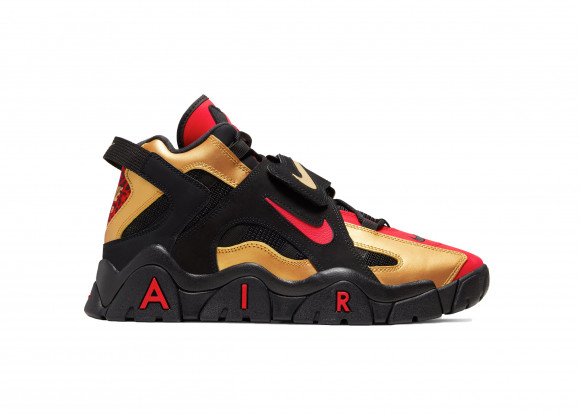 nike air barrage red and gold