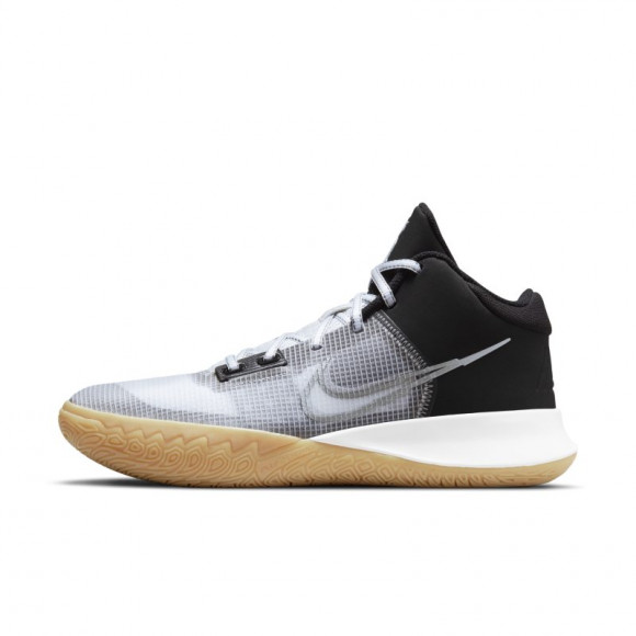 Nike velvet Flytrap IV - Men's Basketball Shoes - Black / Metallic Cool Grey / White - CT1972-006