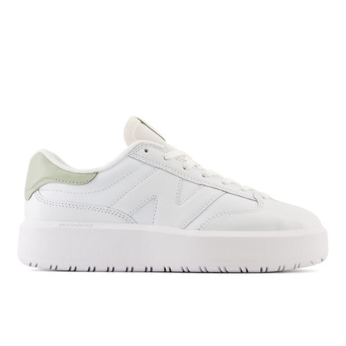 New Balance Men's CT302 in White/Green Leather - CT302CLC