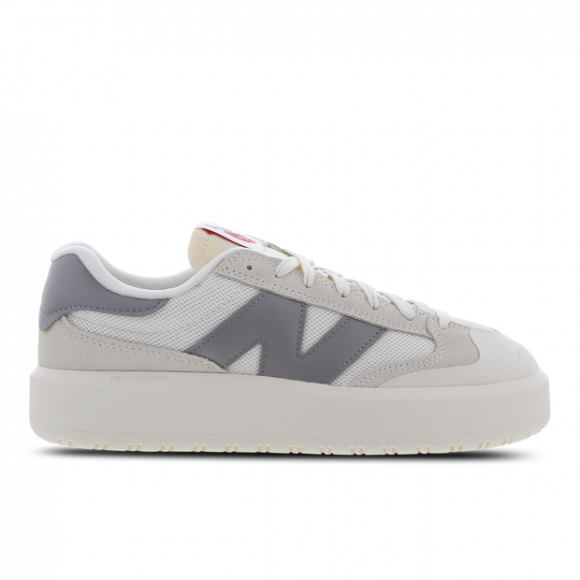 New Balance Men's CT302 in White/blanc/Grey/Gris/Red/rouge Suede/Mesh - CT302RS