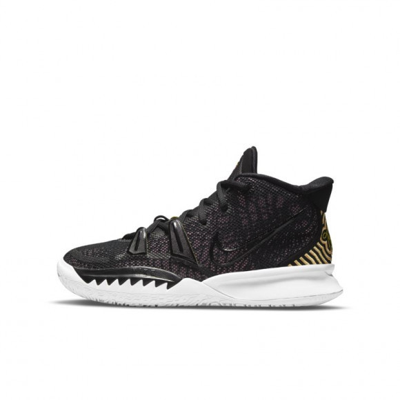 Kyrie 7 basketsko til store barn - Svart - CT4080-015