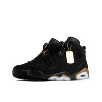 Boys Jordan Jordan Retro 6 - Boys' Grade School Shoe Black/Metallic Gold Size 07.0 - CT4964-007