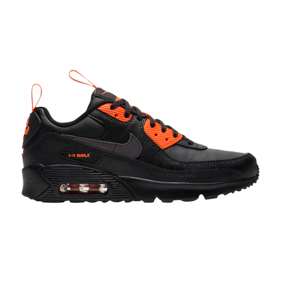 Nike Air Max 90 SE GS 'Black Total Orange' - CT5231-001