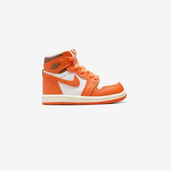 Air Jordan 1 High Og  Blanc/orange   - Bébé - - CU0450-101