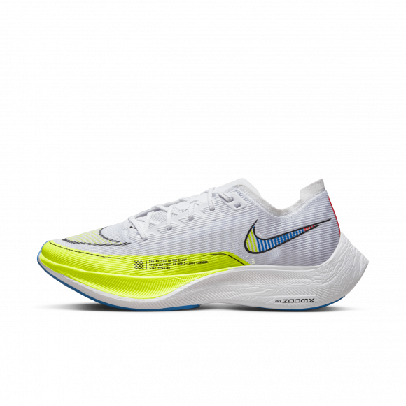 Męskie buty startowe do biegania po asfalcie Nike ZoomX Vaporfly Next% 2 - Biel - CU4111-103