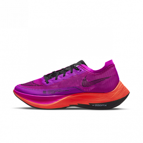 Damskie buty startowe do biegania po drogach Nike ZoomX Vaporfly Next% 2 - Fiolet - CU4123-501