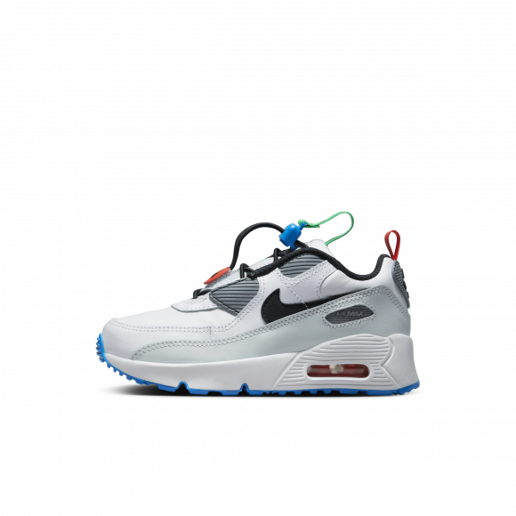 Nike Air Max 90 Toggle Younger Kids' Shoe - White - CV0064-109
