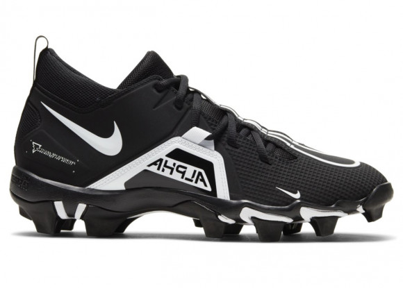 Nike Alpha Menace 3 Shark - Men's Molded Cleats Shoes - Black / White - CV0582-001