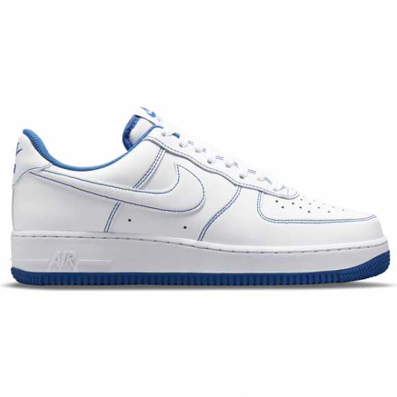 Nike Air Force 1 Low Stitch White/Blue Sneakers/Shoes CV1724-101 - CV1724-101