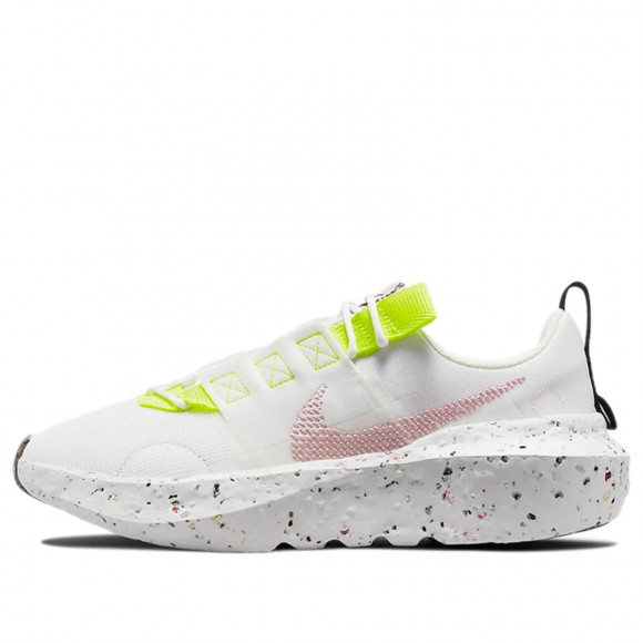 Nike some Womens WMNS Crater Impact White Volt Marathon Running Shoes/Sneakers CW2386-102 - CW2386-102