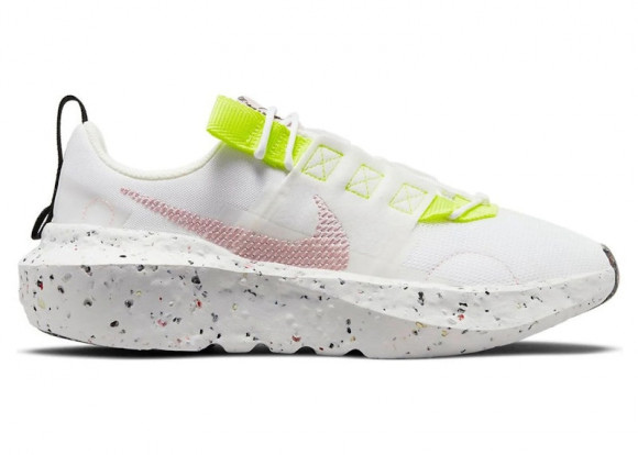 Nike Womens WMNS Crater Impact White Volt Marathon Running Shoes/Sneakers CW2386-102 - CW2386-102