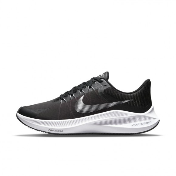 Nike Air Zoom Winflo 8 Black White Marathon Running Shoes/Sneakers ...