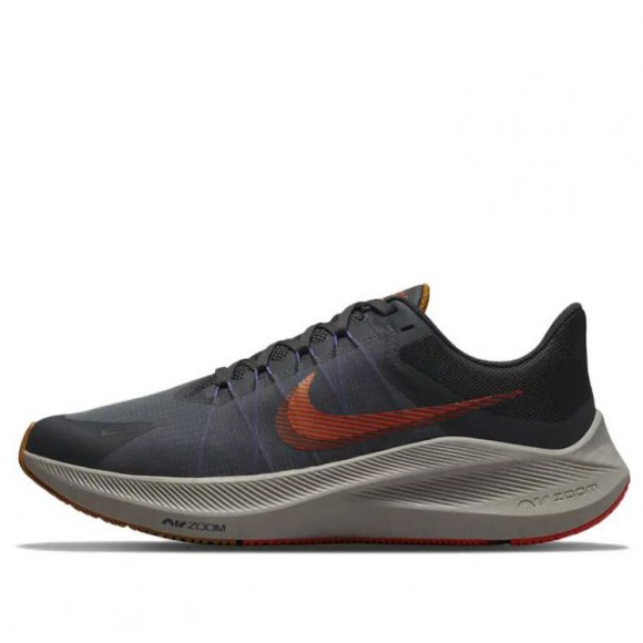 Nike Male Zoom Winflo 8 Black/Orange Marathon Running Shoes CW3419-010 - CW3419-010