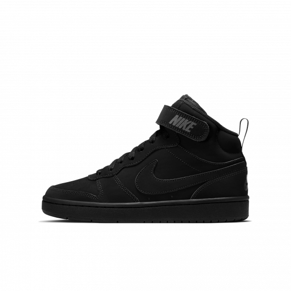 Nike Court Borough Mid 2 GS 'Triple Black' - CW5867-001