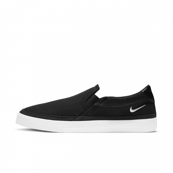 Sapatilhas slip-on Nike Court Legacy para mulher - Preto - CW6540-002