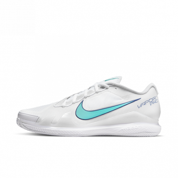 Męskie buty do tenisa na korty ziemne NikeCourt Air Zoom Vapor Pro - Biel - CZ0219-141