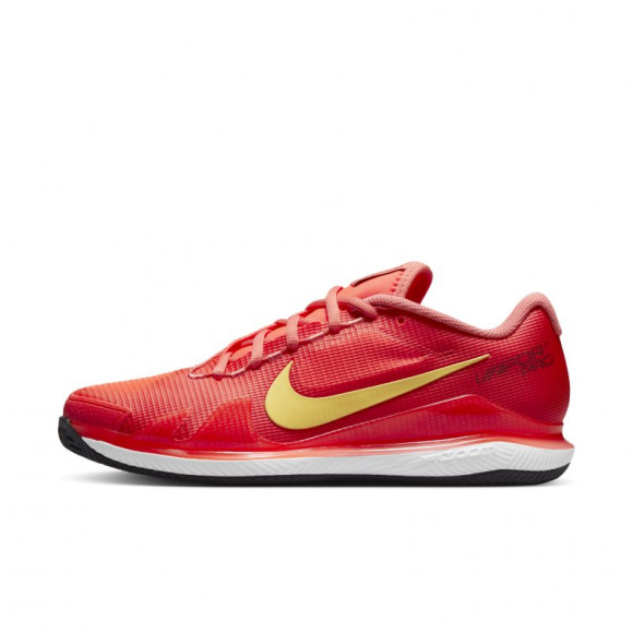 Damskie buty do tenisa na korty ziemne NikeCourt Air Zoom Vapor Pro - Czerwony - CZ0221-600