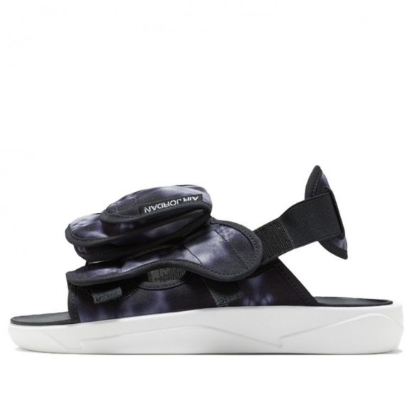 Air Jordan LS Slide Cozy Non-Slip Outdoor Sports Sandals Black White Tie Dye - CZ0791-005