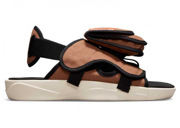 Jordan LS Slide - Men's Shoes - Brown / Orange / Black - CZ0791-201