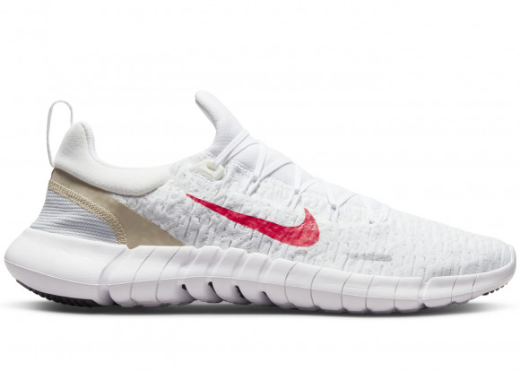 Nike Free Run 50 Low Tops Casual White Red WHITE/RED Marathon Running Shoes CZ1884-101 - CZ1884-101