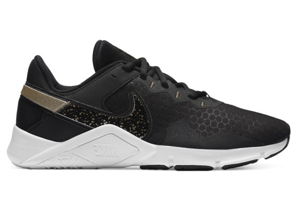 (WMNS) Nike Legend Essential 2 Premium 'Black White Gold' - CZ3668-001
