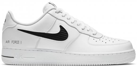 air force 1 black with white swoosh