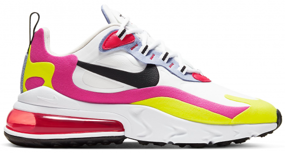 air max 270 react white and pink