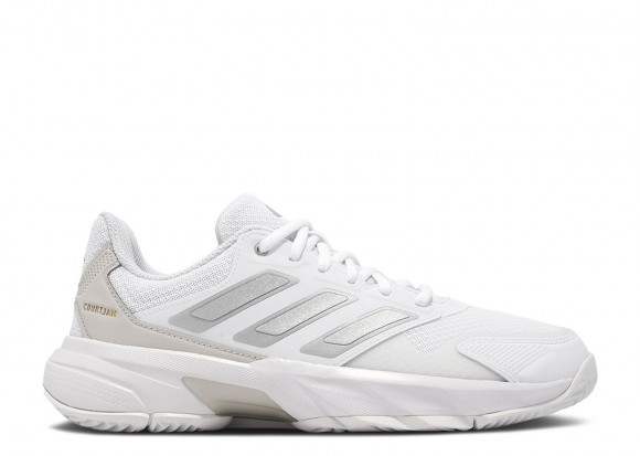 Adidas Wmns CourtJam Control 3 'White Silver Metallic' | Women's - CourtJam-Control