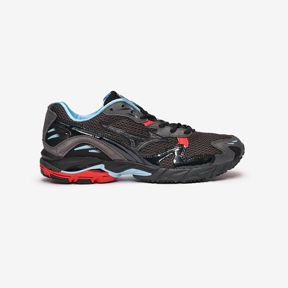 Mens Mizuno Wave Rider 10 - BLK/RED/BLK/RED, BLK/RED/BLK/RED - D1GA2104-09