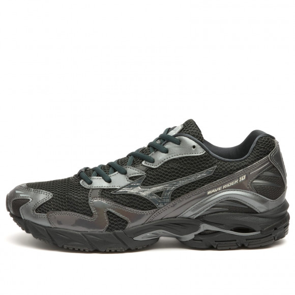Mizuno WAVE RIDER 10 "SPORT" Sneaker Black Sand/Black Sand/Metallic Gray - D1GA2431-08