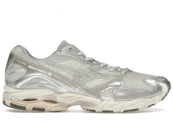 Mizuno Wave Rider 10 Metallic Snow White - D1GA243104